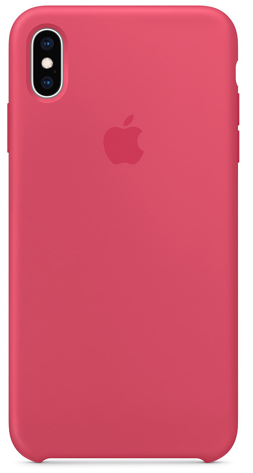 Чехол Silicone Case качество Lux для iPhone X/Xs гибискус